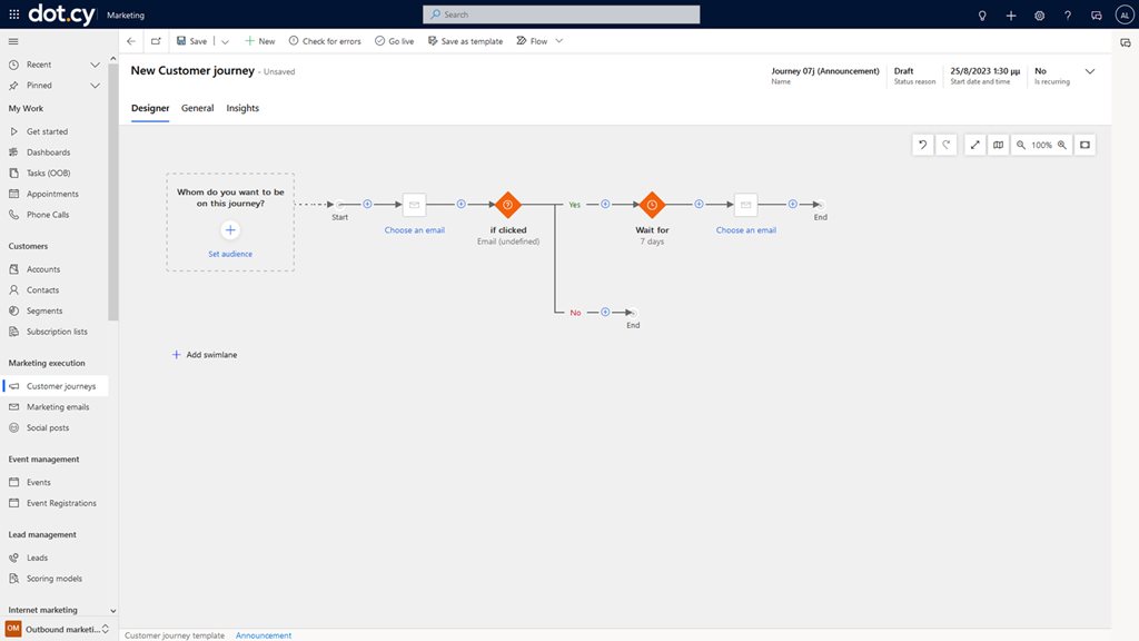 Create advanced segmentation based on prospect client information.