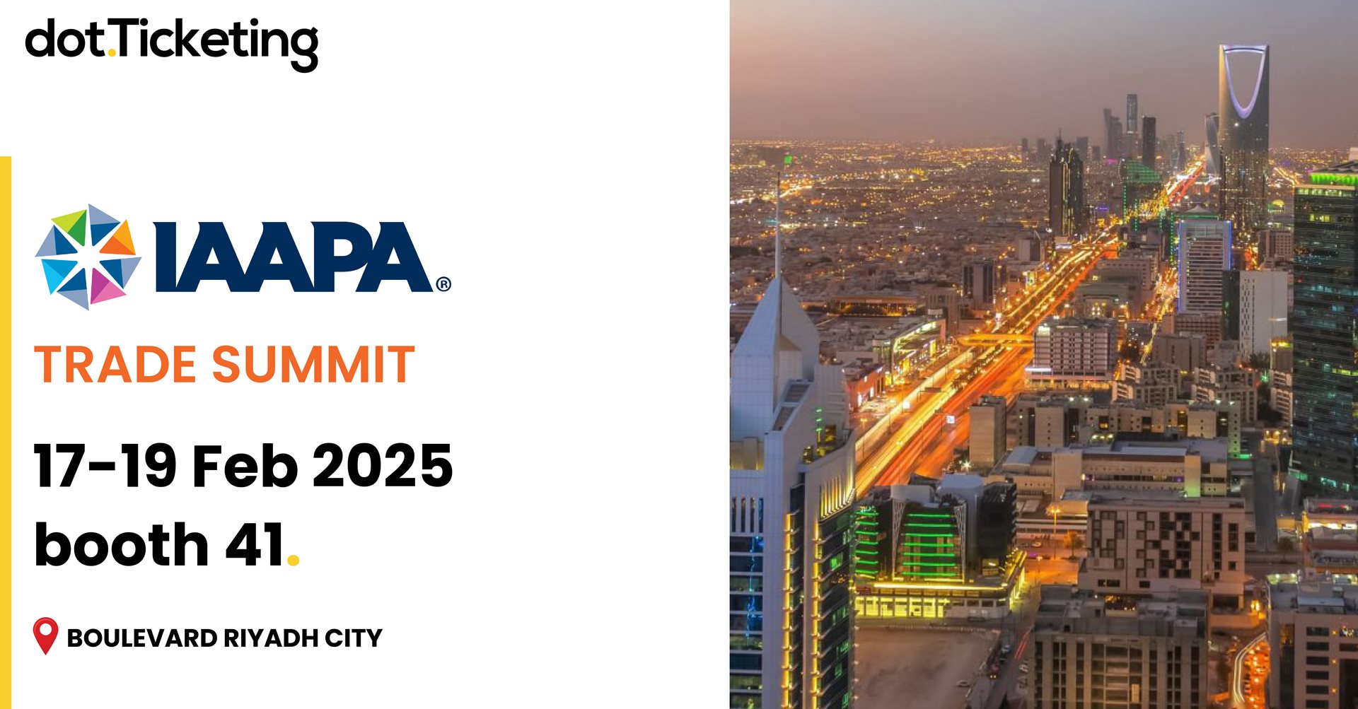 dot.Ticketing x IAAPA Middle East Trade Summit 2025